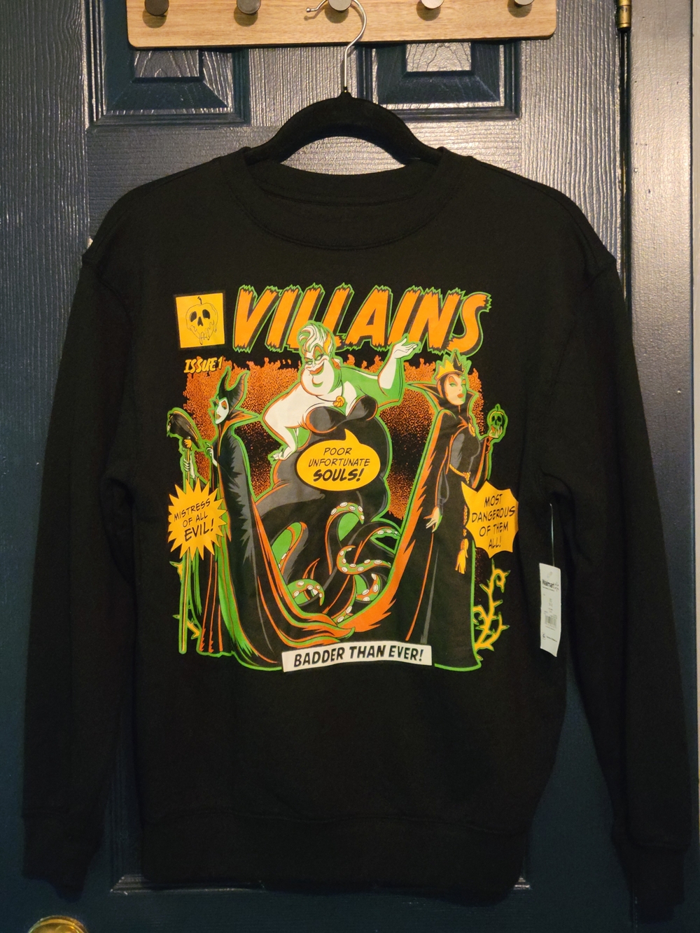 Villains Oversized Graphic Crewneck Sweatshirt - XS